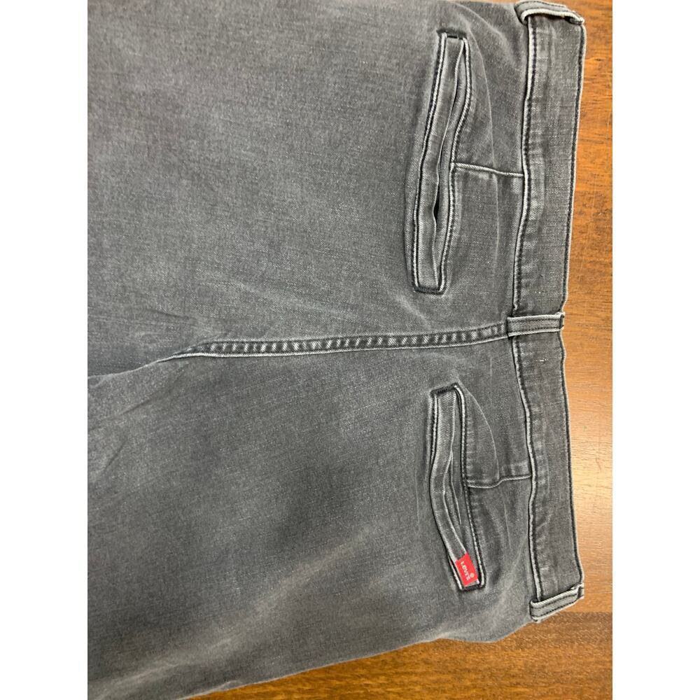 Levis 314 Shaping Straight Jeans Women 32 Grunge Academia Twee Preppy Fall Slit - Picture 10 of 10